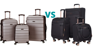 Hardside vs softside luggage weight