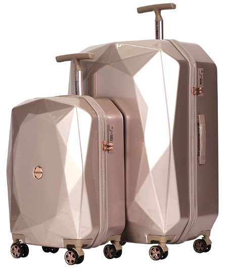 3D Gemstone TSA Lock Hardside Spinner Luggage