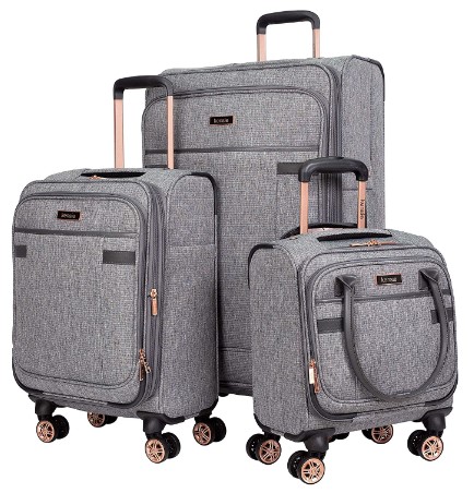 Hudson Softside 3-Piece Spinner Luggage Set