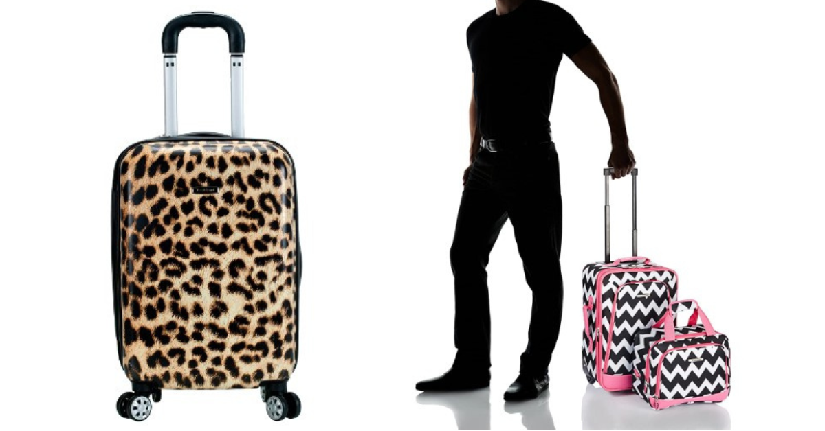 Rockland journey Softside upright luggage set
